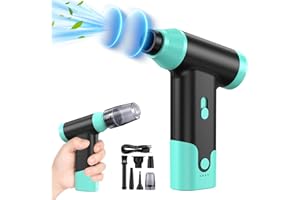 EVARY [Powerful Brushless Motor]150000RPM Compressed Air Duster-2-Gear Dust Blower,Air Blower Portable Compressed Air Cleaner for PC, Laptop, Keyboard, Computer Cases, Cars, Fans, Home&Office