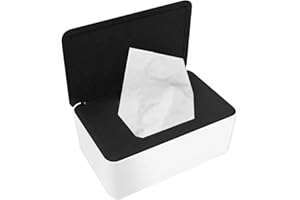 SHENGRUILI Boîte de Mouchoirs Humides,Boite Lingette avec Couvercle,Distributeur de Lingettes Humides,Boîte de Mouchoirs Humides avec Couvercle,pour Bureau,La Chambre à Coucher,La Cuisine