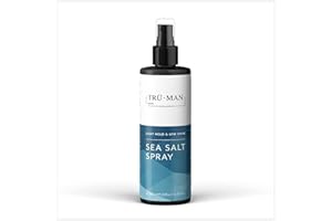 TRU MAN TRU•MAN Sea Salt Spray For Men: Light Hold and Natural Matt Finish Texturising Hair Sea Salt Spray for Men, Fragrance Scented, 200ml