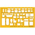 Liquidraw 1:50 Scale Architectural Scale Ruler Drawing Template Stencil Architect Technical Drafting Supplies, Architecture Furniture Design Symbols for House Interior Floor Plan