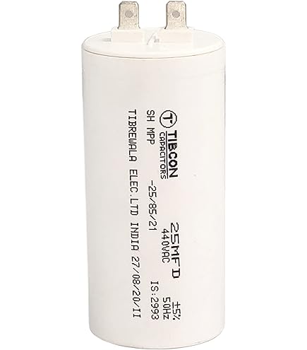25 M.F.D CAPACITOR AX02 FOR MONOBLOCK PUMPS, HEAVY INDUSTRIAL FANS