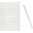 10 Pair Drawer Runners, 300mm Replacement Plastic Cabinet Sliders,White/Black Plastic Drawer Slides Kitchen Cupboard Drawer Rails for Kitchen Bedroom in Grooved Drawers (White)