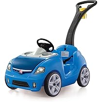 Smoby 720304 - Maestro Balade Blauw, loopauto, loopwagen, met 3