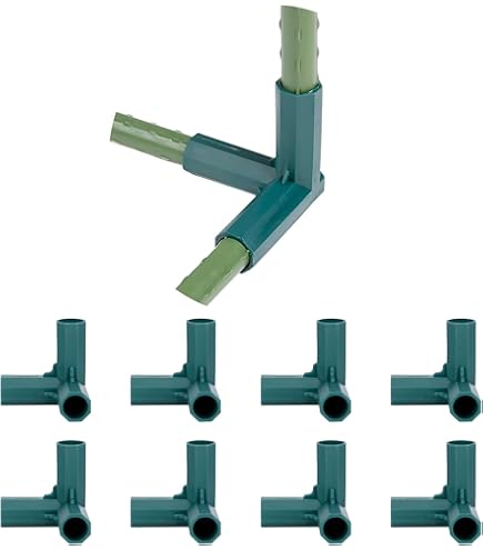 Lot De 10 Raccords De Tuyaux Coudés à 4 Voies En PVC - 25 Mm - Kit De Connecteurs De Tuyau De Qualité Meuble - Raccords D'angle Pour Connexion De Meubles (blanc