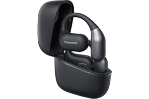 Panasonic RB-F10DE-K Cuffie Wireless Open-Ear, Auricolari Bluetooth con Microfono ENC, 25H di Autonomia, Bluetooth 5.4, IPX4, Controlli Touch, Nero
