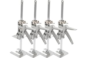 ISOISL 4 Stück Arm Handwerkzeugheber mit Skala,40cm Höhenversteller mit Langsam und Schnell Hebefunktion,Maximale Tragfähigkeit 200 kg, Handheld Jack Tool für Keramikfliesen HöHenverstellung
