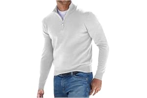 Susenstone Sweat Homme Peluche Slim Fit Automne Hiver Chaud ÉPais Pull Pas Cher A La Mode A Manche Longues Zippe Polaire Veste