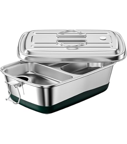 ALLOMN Boîte à Déjeuner En Acier Inoxydable De 1400 Ml Pour