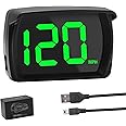 Digital GPS Speedometer Car mph HUD, Heads up display Car Speedometer, Real-Time Speedometer Car, USB Plug & Play, Suitable for Truck, SUV, Motorcycle, LED Large Font - Clear & Accurate (M)