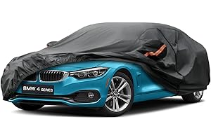 Kayme 7 Layers Car Cover Waterproof Breathable, Custom Fit BMW 4 Series (2013-2023), Outdoor Full Cover Sun Rain UV Dust All Weather Protection. Shipping From European Warehouse.