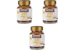 BEANIES THE FLAVOUR CO Beanies Very Vanilla Flavour Instant Coffee 50g, 3 Pack