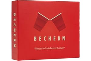 BeerBaller BECHERN® - Der ultimative Mix aus Kings Cup & Flip Cup | Das Kult Trinkspiel | 69 Spielkarten & 10 Shot Red Cups | Partyspiele für Erwachsene | Saufspiele | Trinkspiele | Partyspiel ab 18
