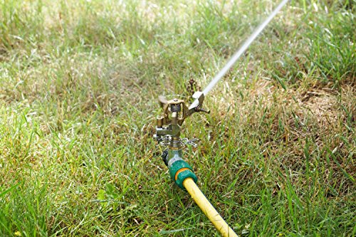 Connex FLOR89575 Impulskreisregner Messing mit Spieß - 7