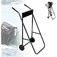 Nisorpa Outboard Motor Stand: Heavy Duty, Folding, 2-Wheel Dolly Cart, 165LBS Capacity