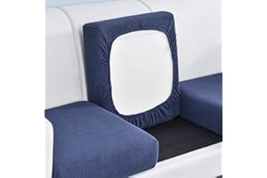 Elover Sofa Sitzkissenbezug-Hochelastischer Sitzbezug，Wohnzimmer Sofa Sitzbezug Möbelbezug rutschfest und weich, mit elastischem Boden