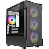 FAZEON F1 650W 80PLUS BRONZE Mesh 4x120mm Rainbow Fanlı mATX Bilgisayar Kasası