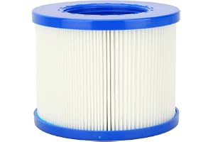 Jiawu Poolfilter, Kompatibelt med Uppblåsbara Badtunnor och Bärbara Spabad, Spafilterpatron, Poolfiltertillbehör med Enkel Re