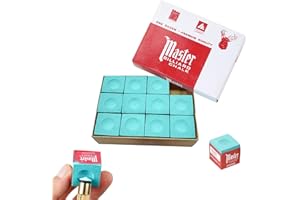 Qneneam 12 Pieces Snooker Chalk, Pool Chalks, Snooker Cues Chalk, Pool Cue Chalk, Pool Cue Billiard Chalk, Cue Chalk, Premium Billiard Chalk for Pool, Snooker, and Billiards
