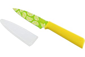 KUHN RIKON 20491 Colori+ Couteau à Légumes Funky Fruit Citron