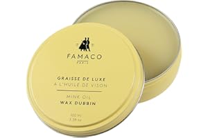 Famaco Neutral Mink Oil Wax Dubbin 100ml For Smooth & Sturdy Leather