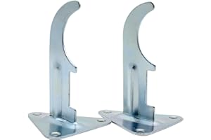 DOJA Industrial | Soporte para Radiador | PACK 2 | 75 Curva 1" | Fijacion Pared Triangular para Calefactor Pared | Estantes para Radiadores Electricos, Radiadores de Agua, Emisor Termico, entre otros.