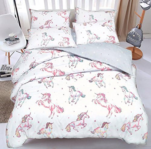 NEW Duvet Cover Quilt Cover Bedding Set: Unicorn Single, Double, &amp; King size (Single)