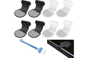 TIMJJG 8 Stück staubdichte Stecker, mit 1 Stück Reinigungsbürste, Einteilige Silikonstopfen, wasserdicht, kompatibel mit Mobiltelefonen und Anderen Geräten mit Typ-C-Schnittstelle (schwarz, weiß)