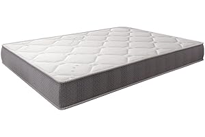 ELALMACENDELCOLCHON El Almacen del Colchon - Colchón viscoelastico, Modelo Visco Star, 90 x 180 x 21cm - Todas Las Medidas, Blanco y Gris