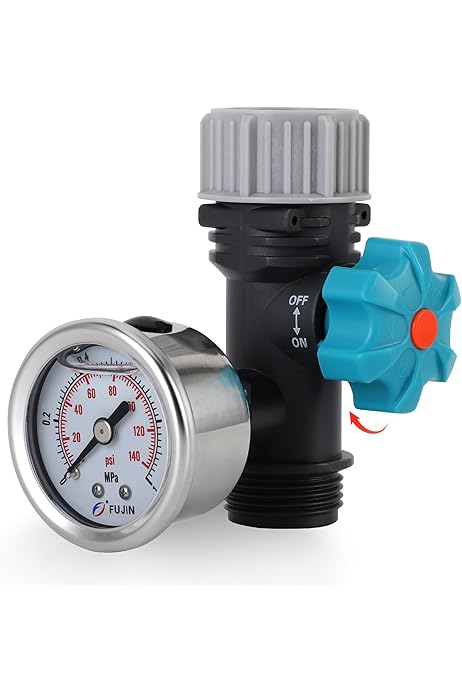 Waterdrukregelaar Voor Tuin - Drukregelaar Met Meter G3/4 Inch