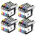Produktbild Fitwork 16PK (4Set) Kompatible Tintenpatronen passend für Brother LC123 LC 123 Verwendet in Brother MFC-J4410DW MFC-J4510DW MFC-J4610 MFC-J4710DW MFC-J470DW MFC-J650DW MFC-J870DW MFC-J6920DW MFC-J6520DW MFC-J6720DW DCP-J132W DCP-J152W DCP-J552DW DCP-J752DW DCP-J4110DW 16Packs-(4B4C4Y4M)