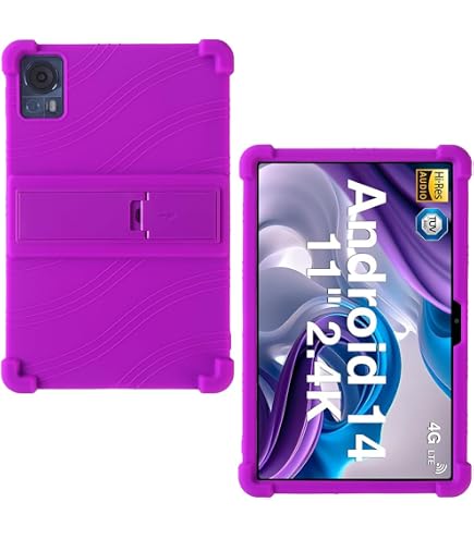 Yuxyiony Hülle Für DOOGEE T30 Pro 11 Zoll – Weiche Silikon-Flip-Hülle Mit Ständerfunktion