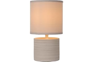 LUCIDE GREASBY - Lampe de table - Ø 14 cm - 1xE14 - Crème