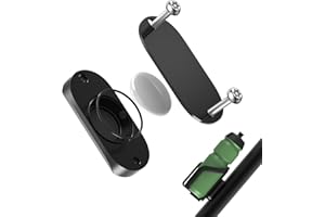 Supmega Bike Mount for AirTag, Waterproof Protective Aluminum Alloy Holder Hides AirTag Under Bicycle Bottle Cage, Bike GPS Tracker, Anti-Theft and Anti-Shake (Security Screws & Allen Key Included)