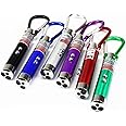 Beauenty Laser Pointer Game Led Strong Light Pen Keychain Flashlight Outdoor Infrared Teasing Cat Artifact Warning Flash-6PCS