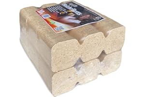 JSM-Brennholz - Uckermark Holzbriketts - 2 Pakete, 6 Briketts je Paket