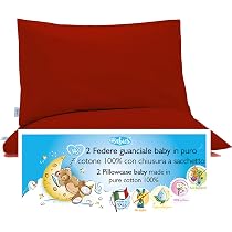 Taies D'oreiller 4BABIES 50x30 Cm - Lot De 2 - 100% Coton Made In Italy - Oeko-TEX - Rose