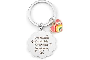 RGHSZ Portachiavi Nonna, Regalo Nonna, Regalo Nonna Compleanno, Nonna Idee Regalo, Regalo Festa Della Nonna, Regali Per Nonna Regalo Pensione Nonna Personalizzati, Regalo Nonna Natale