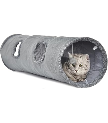 Karlie Katzen Tunnel Plüsch 90cm - Mit Rascheltönen & Catnip Für Spielspaß