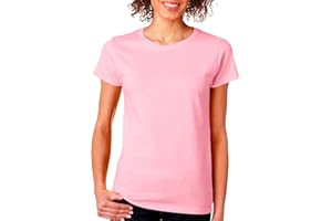 BOD HOME, Pack 1 o 2 Camisetas de Mujer, Manga Corta 100% Algodón, Camiseta Cuello Redondo Transpirable y Ligera, Ocho Colores Lisos, Cómoda y Suave, Camiseta Básica, Casual, Tallas S, M, L, XL, XXL
