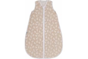 emma & noah Baby Schlafsack 0.5 TOG, Musselin Schlafsack für den Sommer, 100% Bio-Baumwolle, Oeko-TEX Zertifiziert, Atmungsaktiv und Leicht, Strampelsack für Neugeborene