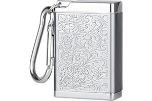 Kytpyi taschenaschenbecher für unterwegs geruchsdicht, mobiler aschenbecher, Mini-Aschenbecher aus Metall mit Schlüsselanhänger, ultraversiegelter, isolierter, leichter Outdoor-Aschenbecher