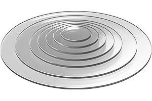 EH Design Plaque en verre acrylique - Découpe ronde sur mesure (diamètre 150 mm et épaisseur 8 mm) - Résistant aux UV et aux intempéries - Transparent et brillant - Pour bricolage, décoration et