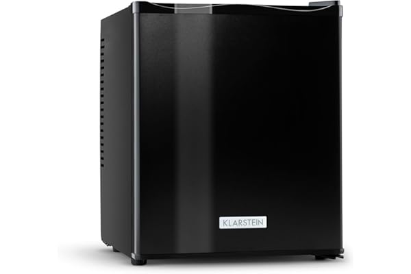 KLARSTEIN Nevera Pequeña para Habitación, Mini Nevera Comida, Bebidas, Cerveza, Cosméticos, Frigirificos Pequeños con Iluminación Interior, Neveras Pequeñas 30L Estante Regulable, Silenciosa