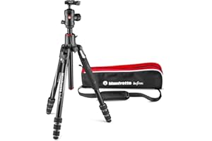 Manfrotto Befree GT XPRO Aluminium Kamerastativ,496 Kugelkopf, Twist Lock-System, 90-Grad, 200PL-PRO Platte, für DSLRs, spiegellose Kameras mit Langen Objektiven, Makrofotografie