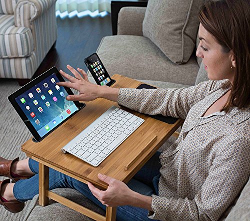 Sofia + Sam Multi Tasking Laptop Bed Tray | Supports Laptops Up To 18 Inches (Natural) - 3