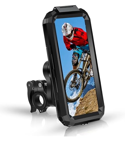 Universal Handyhalterung Für Fahrrad & Motorrad – 360° Drehbar, Wasserdicht, Mit Halter & Etui