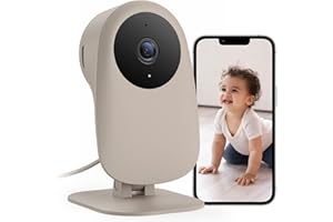 nooie Baby Monitor, Babyphone mit Kamera WLAN, Baby Kamera mit APP und Handy Verbindung, 1080P Nachtsicht, Bewegungs und Cry Detection Alexa kompatibel, Bewegungs Geräuscherkennung