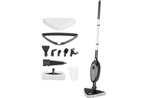 DMD Collective – 10-in-1 Electric Steam Mop, Upright Steam Cleaner - Kills 99.9% of Bacteria, Steamer For Cleaning Hard Floors, Bathroom, Kitchen, Windows, Garments & Upholstery 3.3 Power Cord 1300W