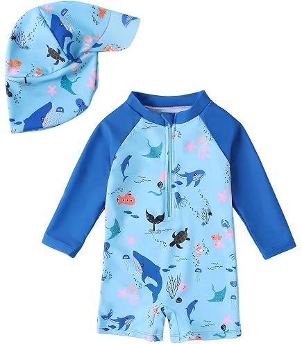 Archimede Maillot De Bain Flottant Cocon Garçon Animaux De La Mer 2 Ans - Maillot Bouée Avec Flotteurs Amovibles