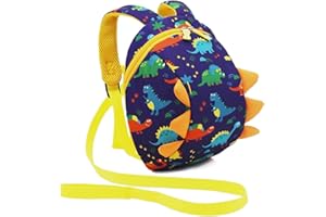 EVIMIRO Kids Toddler Children Backpack with Reins Boys Baby Dinosaur Backpack for Nursery